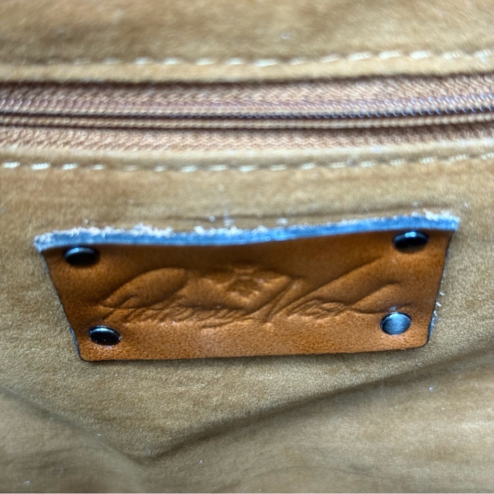 Patricia Nash Sky Blue Satchel with Silver Trim - Picture 11 of 14